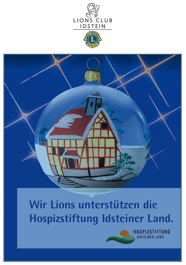 Lions Club Idstein unterstützt die Hospizstiftung Idsteiner Land