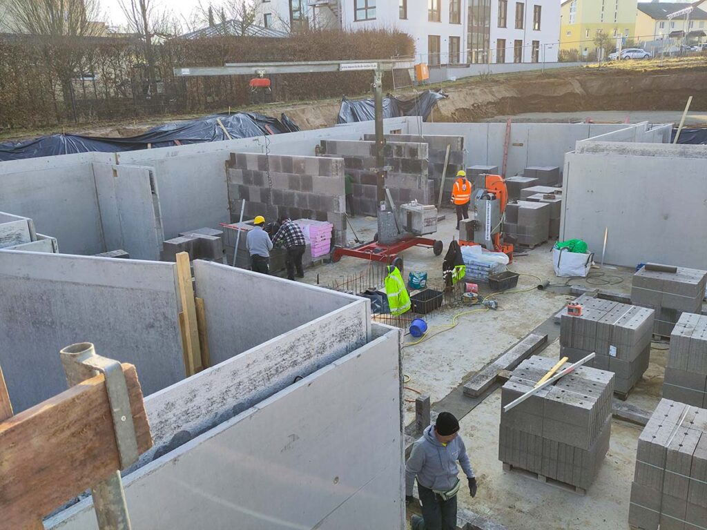 Arbeiten am Untergeschoss