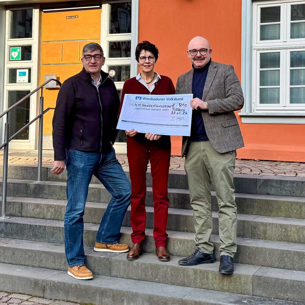 „Bauherrin“ nahm Spende entgegenv